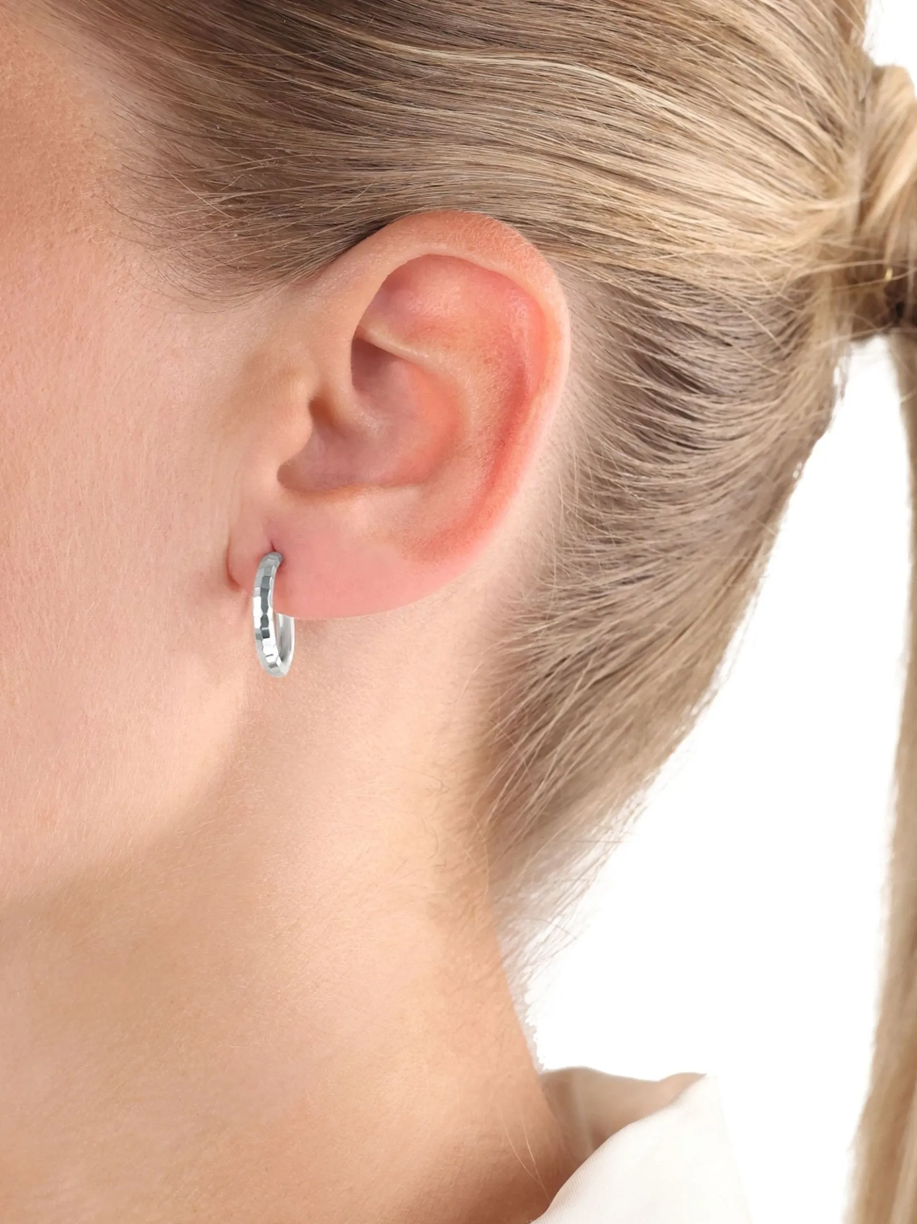 amor Damen Creolen in silber