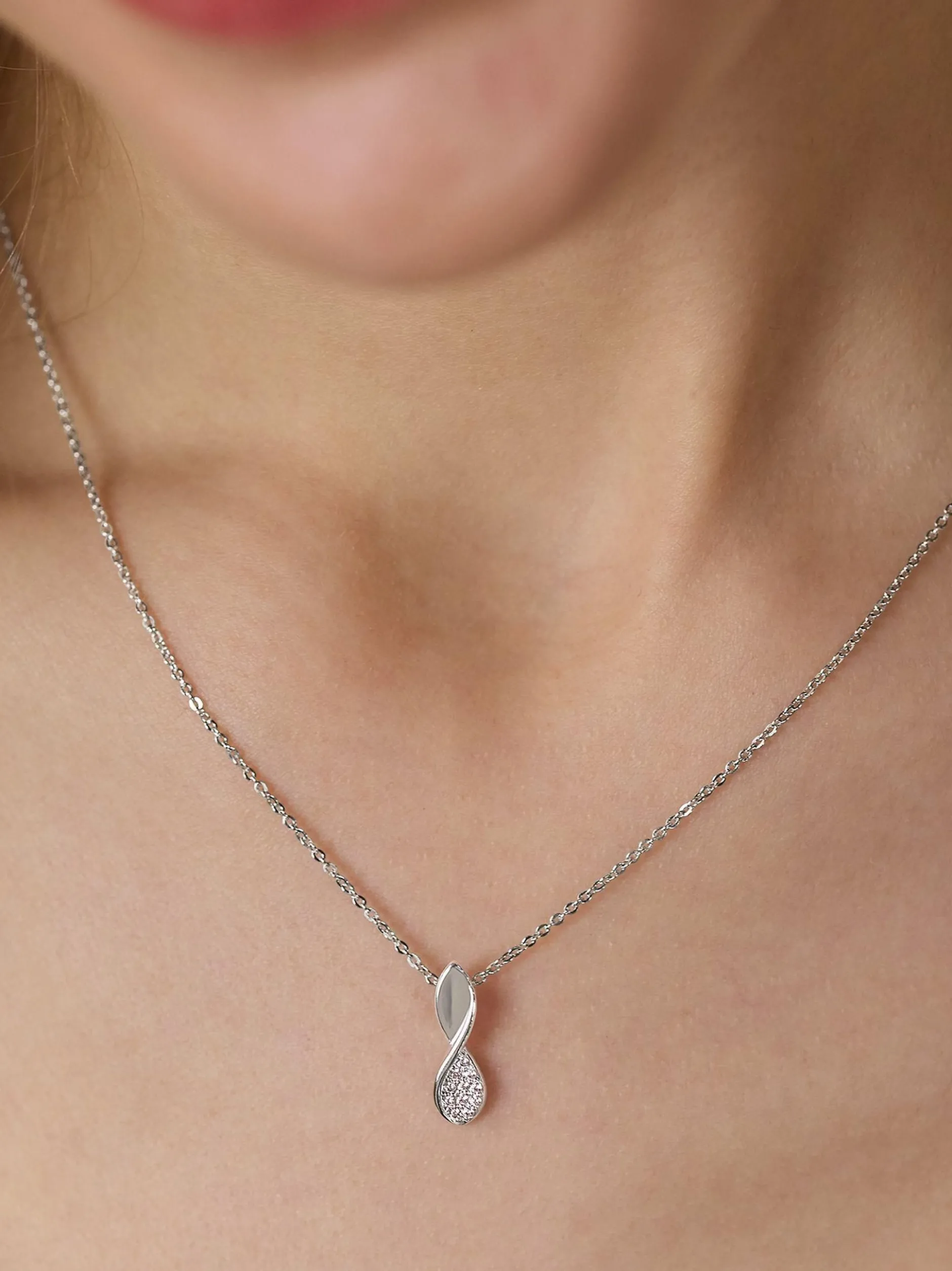 amor Damen Halskette in silber