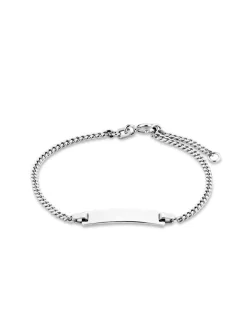 amor Damen Identarmband in silber