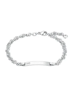 amor Damen Identarmband in silber