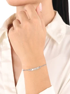 amor Damen Identarmband in silber