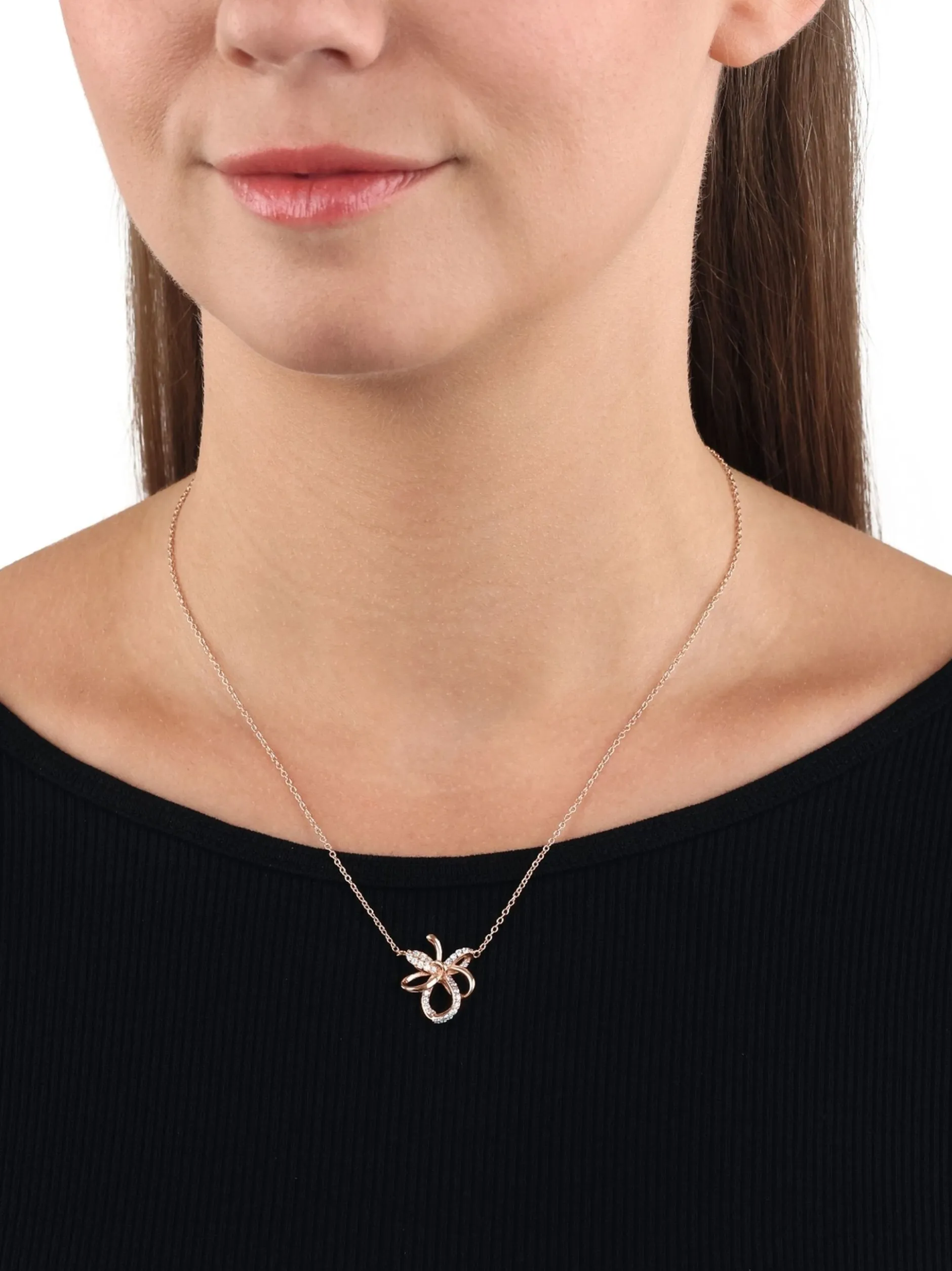 amor Damen Kette mit Anhänger in roségold