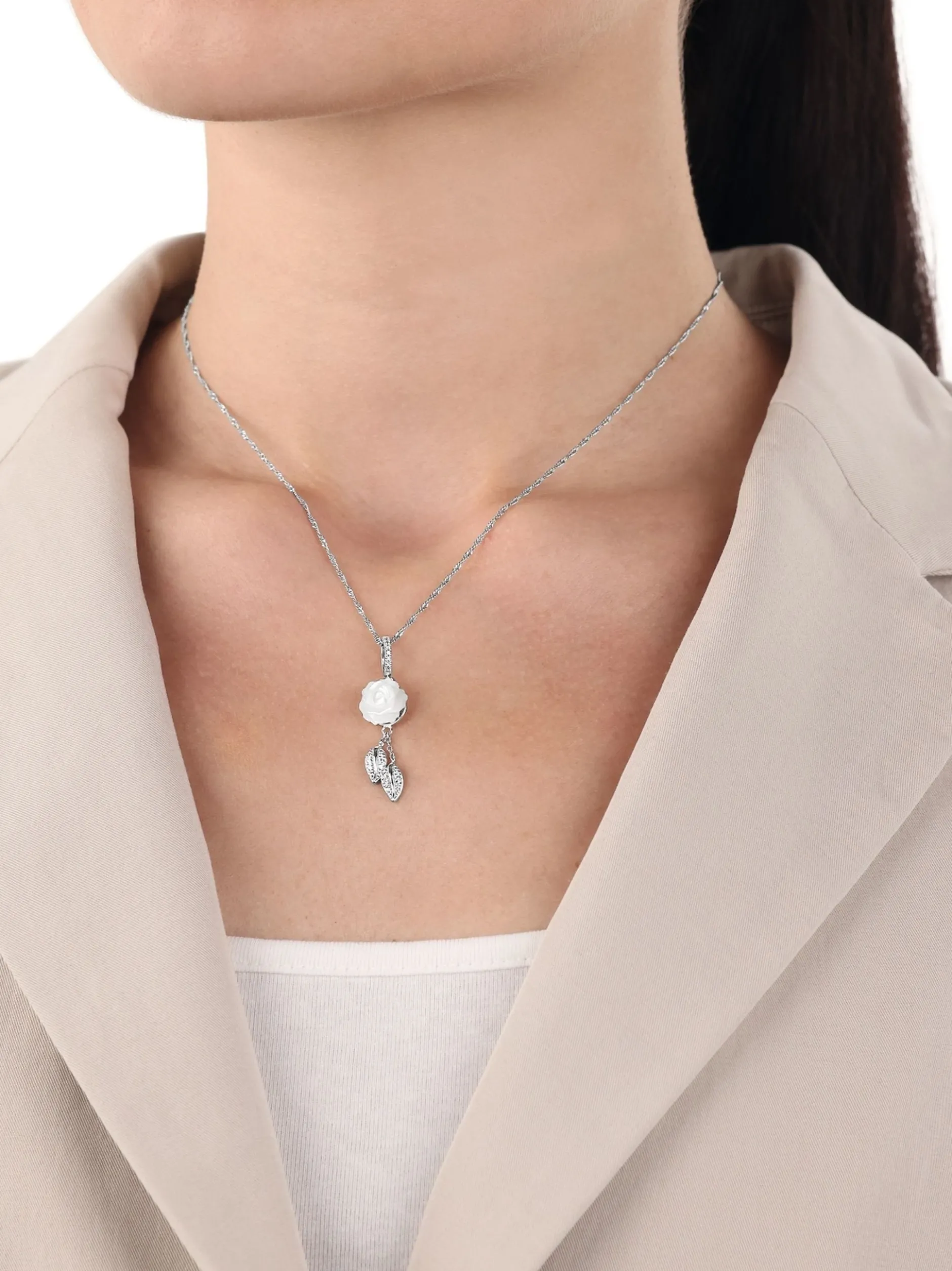 amor Damen Kette mit Anhänger in silber