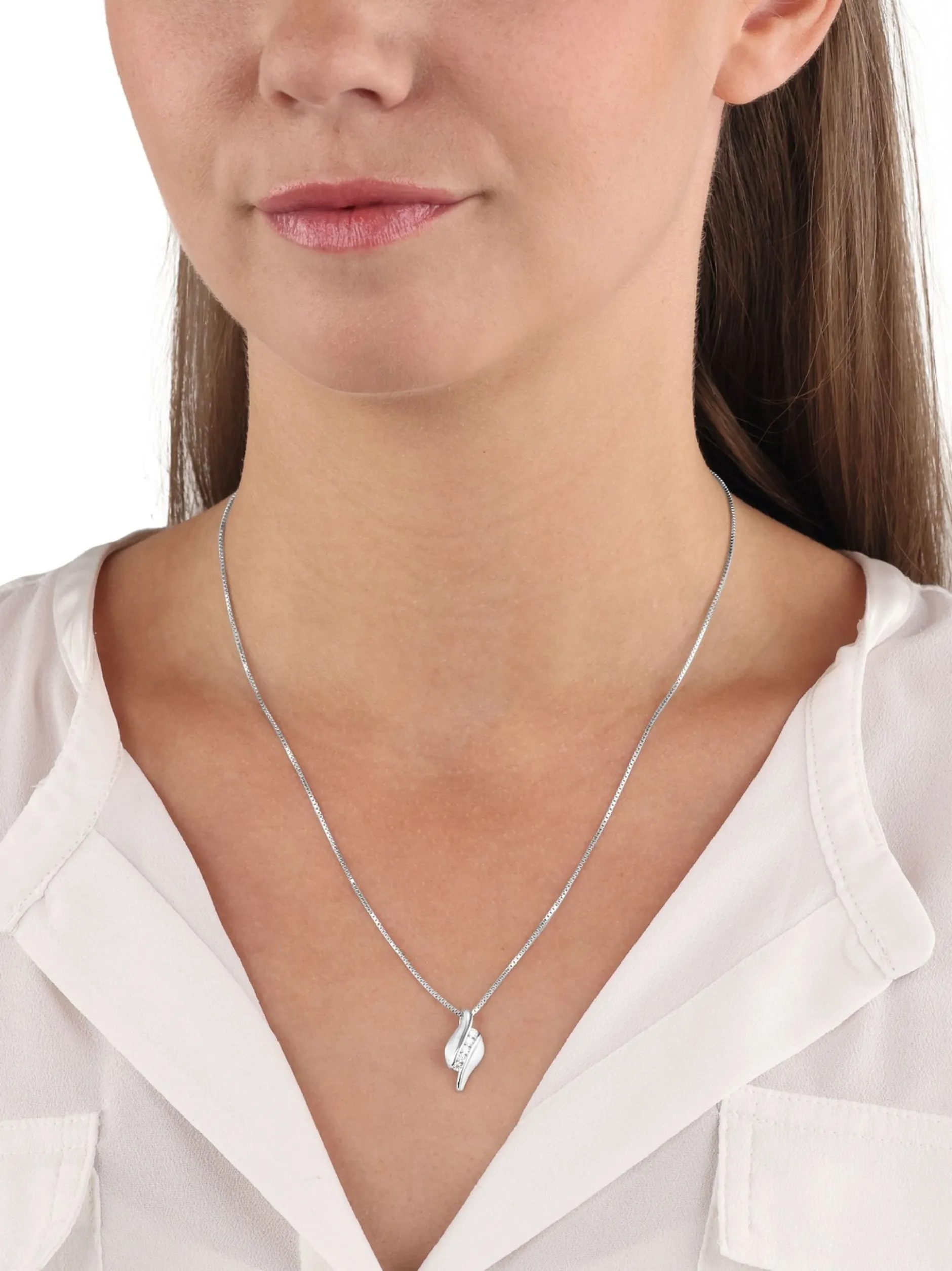 amor Damen Kette mit Anhänger in silber