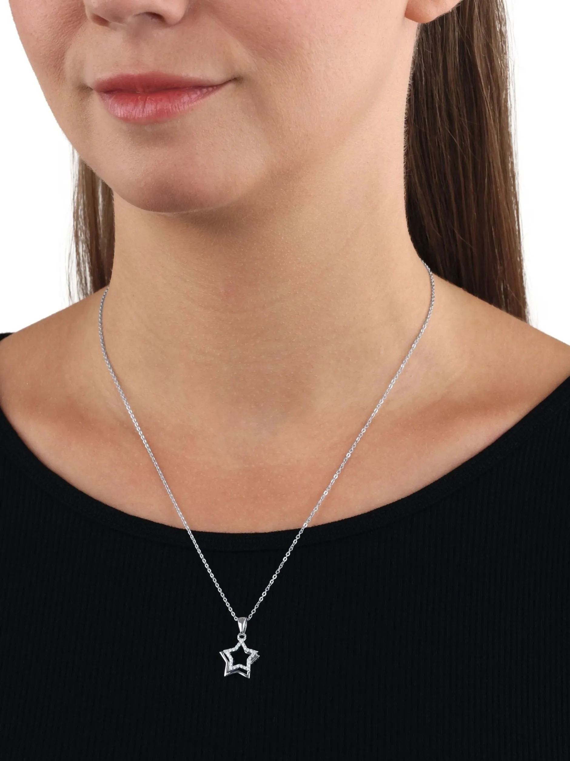 amor Damen Kette mit Anhänger in silber
