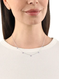 amor Damen Kette mit Anhänger in blau