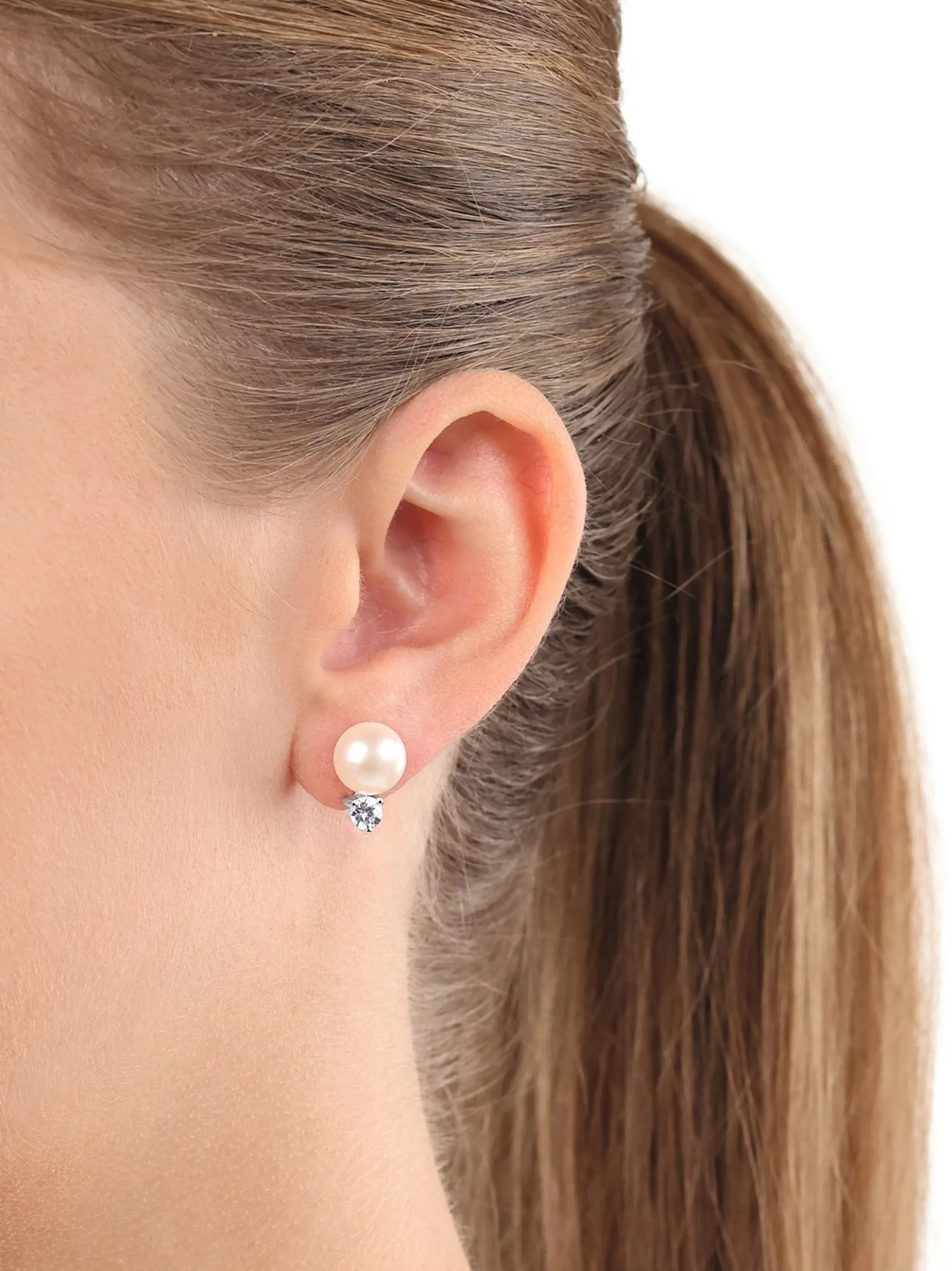 amor Damen Ohrstecker in silber