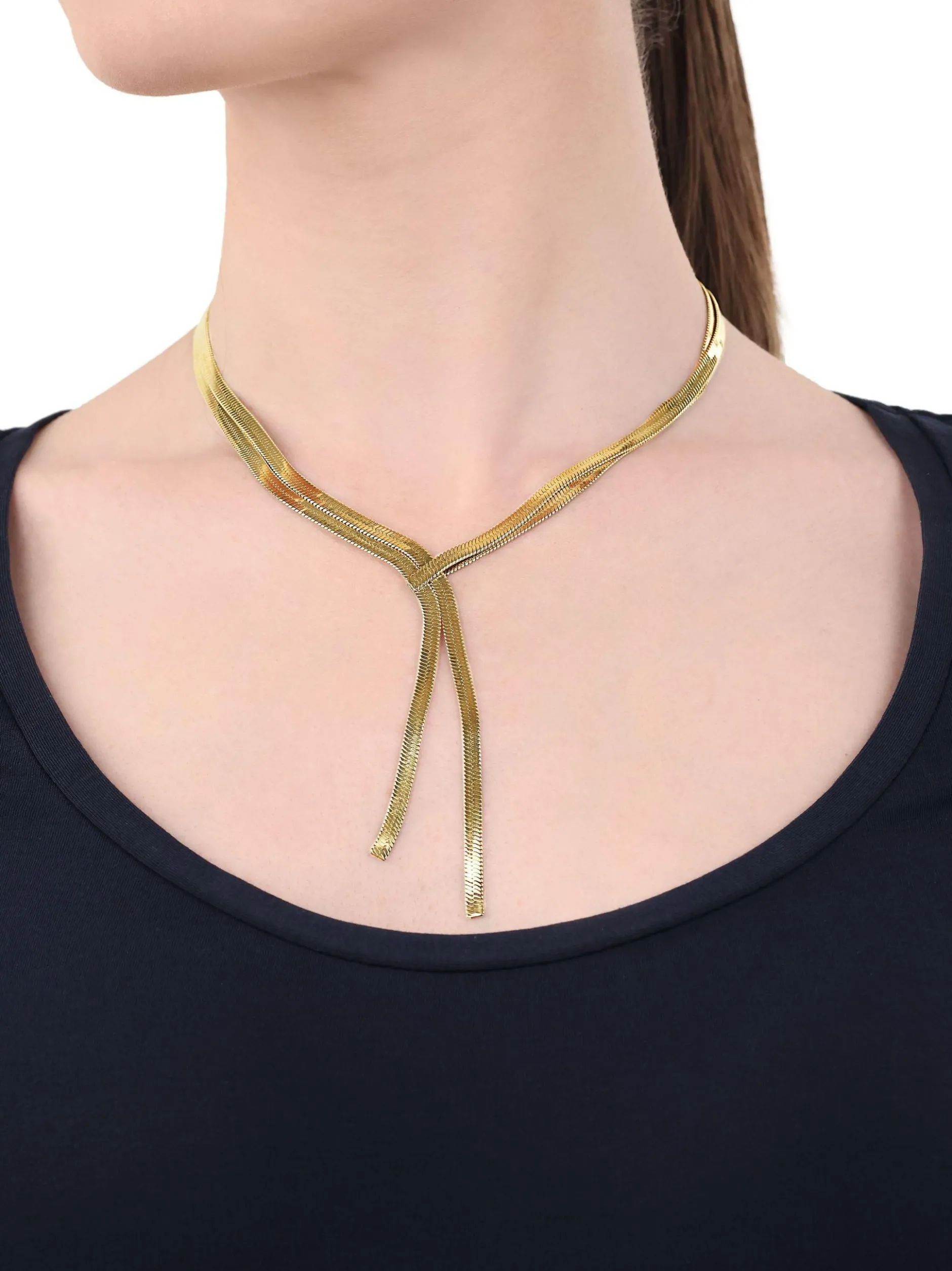 amor Damen Y-Collier in gold
