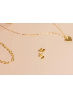 amor Unisex Ohrstecker in gold