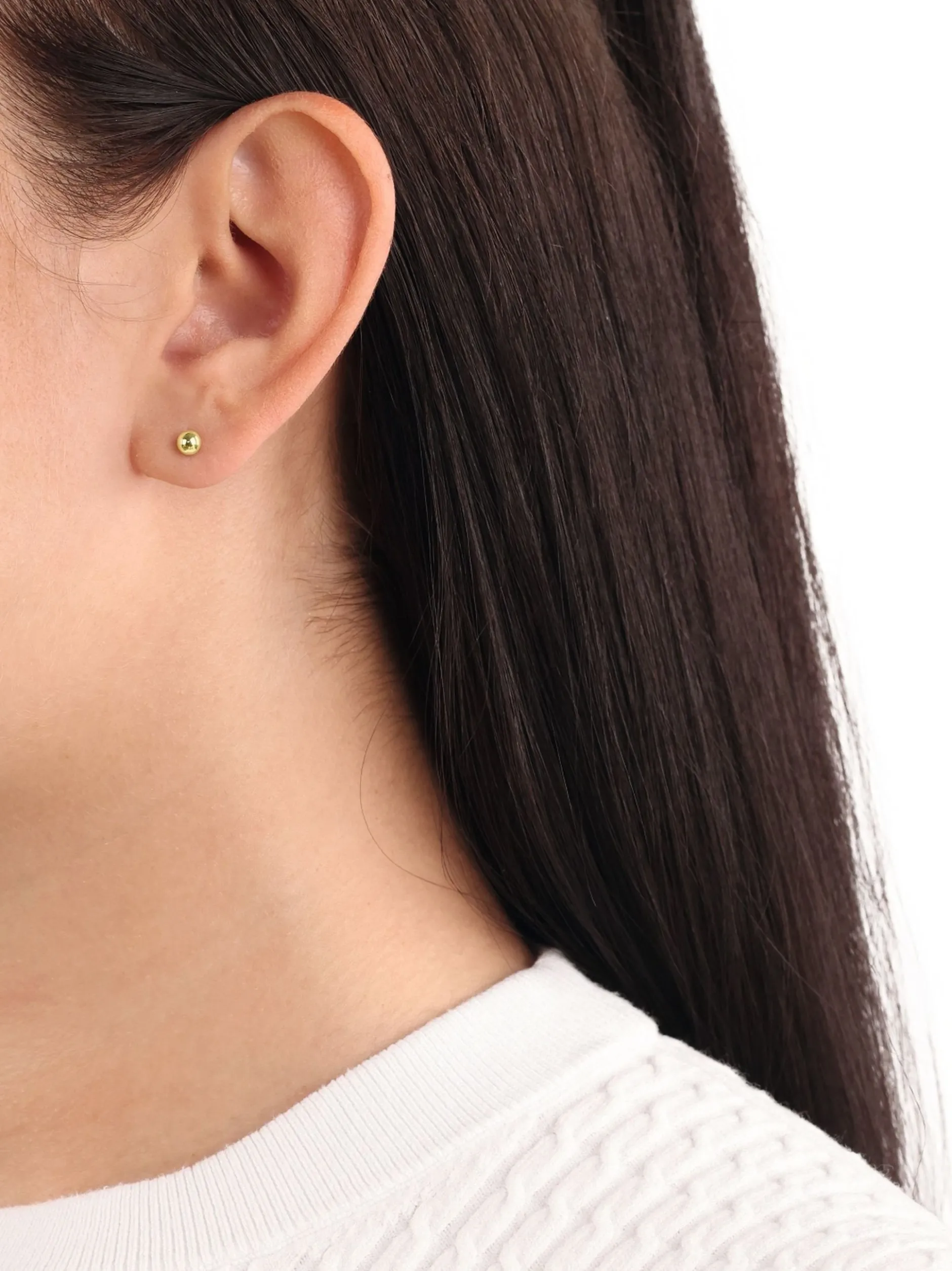 amor Unisex Ohrstecker in gold