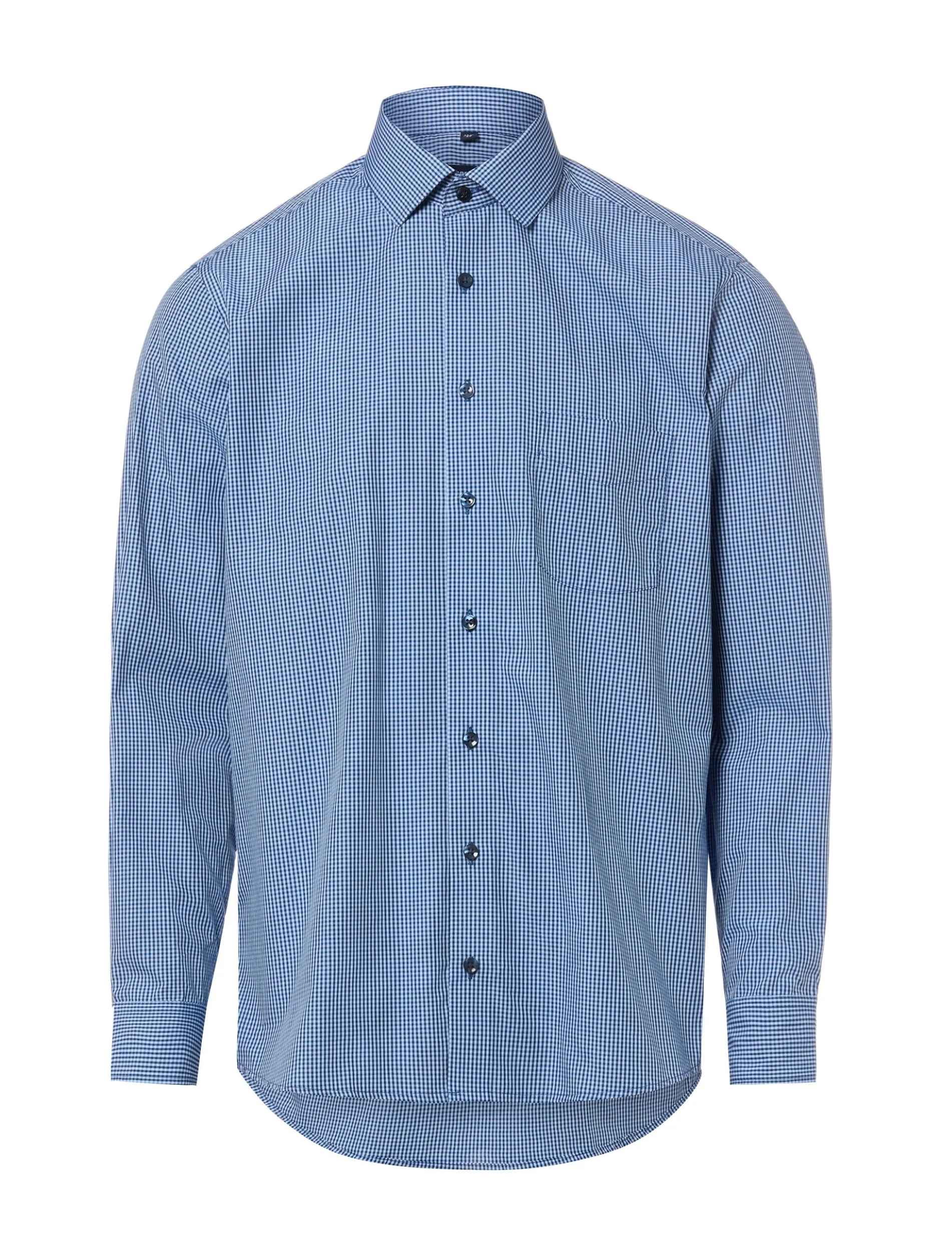 Andrew James Herren Businesshemd in indigo hellblau