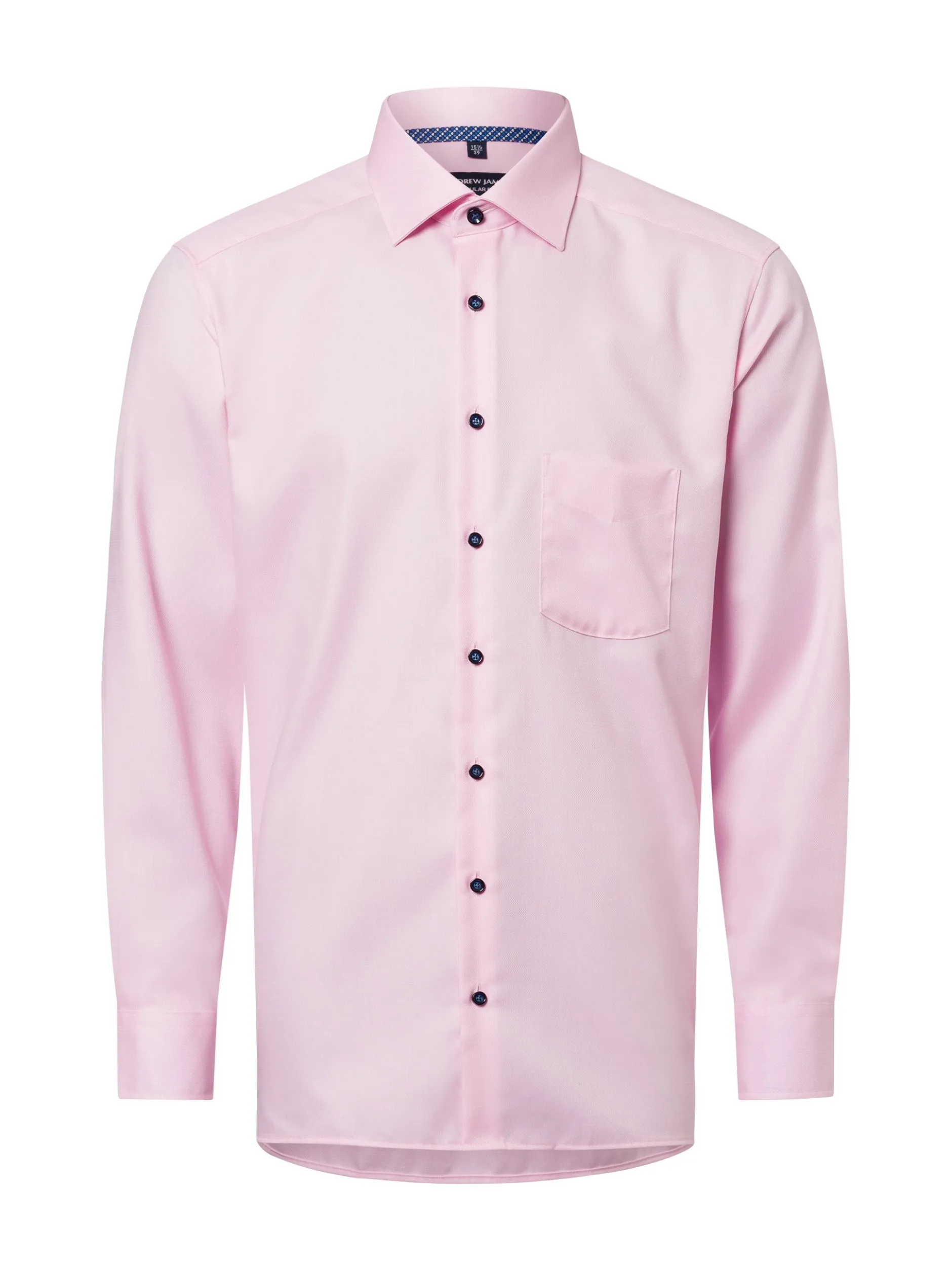 Andrew James Herren Businesshemd - Bügelfrei in rosa