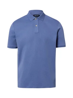 Andrew James Herren Poloshirt in blau - Ärmel: kurzarm