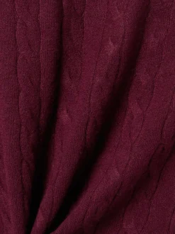 Andrew James Herren Pullover mit Cashmere-Anteil in bordeaux