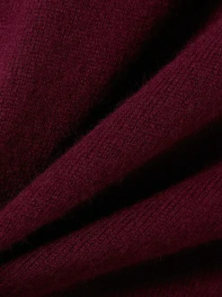 Andrew James Herren Pullover mit Woll- und Kaschmir-Anteil in bordeaux
