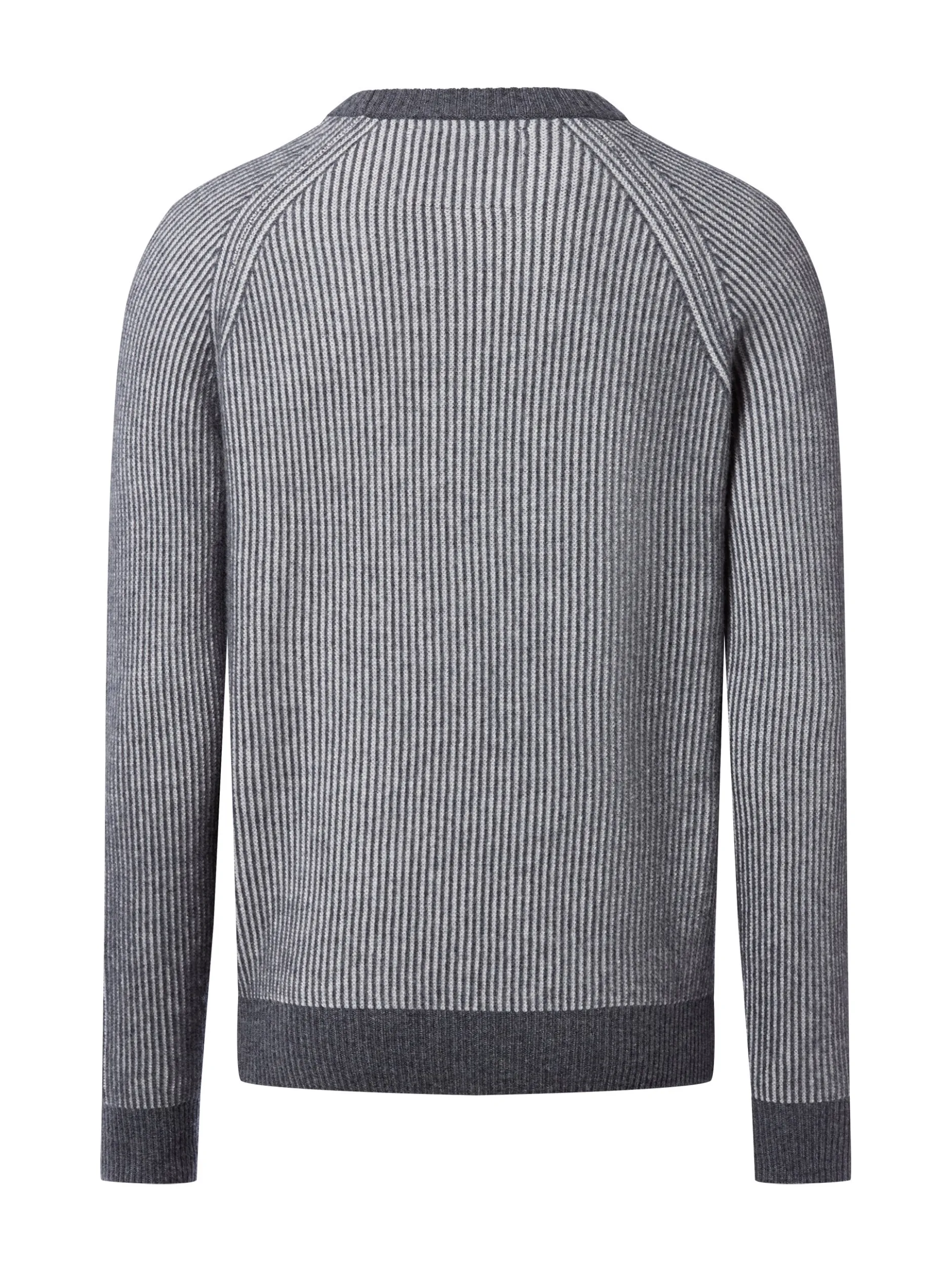 Andrew James Herren Pure Cashmere Pullover in grau hellgrau
