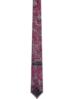 Andrew James Herren Seidenkrawatte in fuchsia