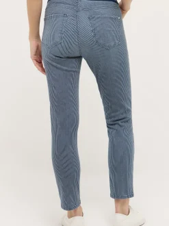 Angels Damen Hose - Ornella Sporty in marine weiß