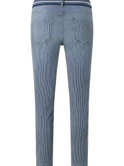 Angels Damen Hose - Ornella Sporty in marine weiß