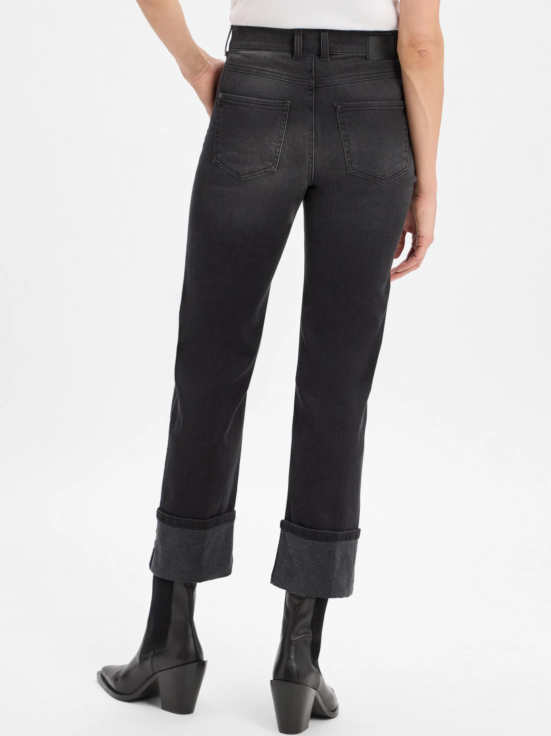 Angels Damen Jeans - Lara in anthrazit - Länge: verkürzt