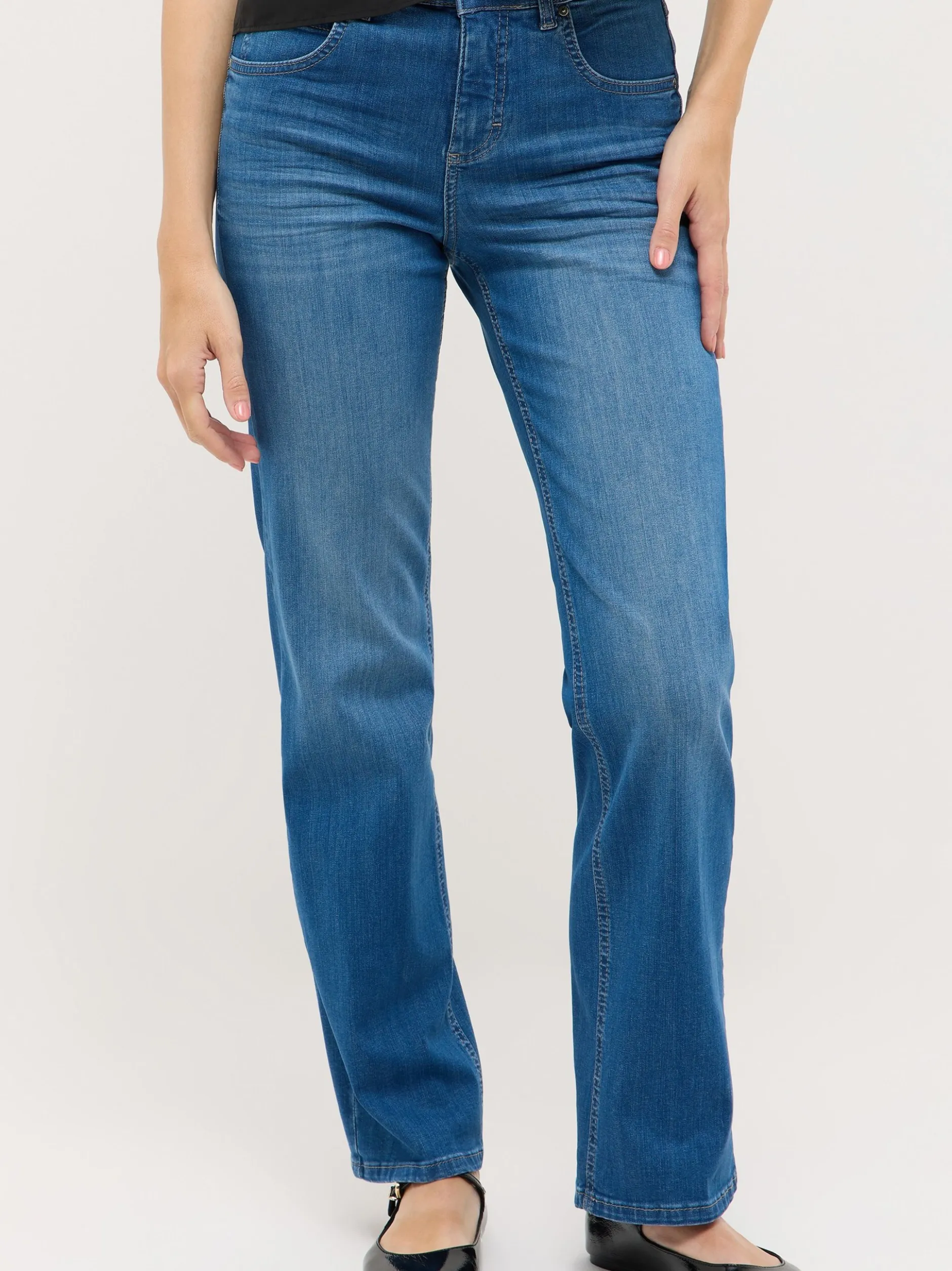 Angels Damen Jeans - Lara in medium stone - Länge: lang