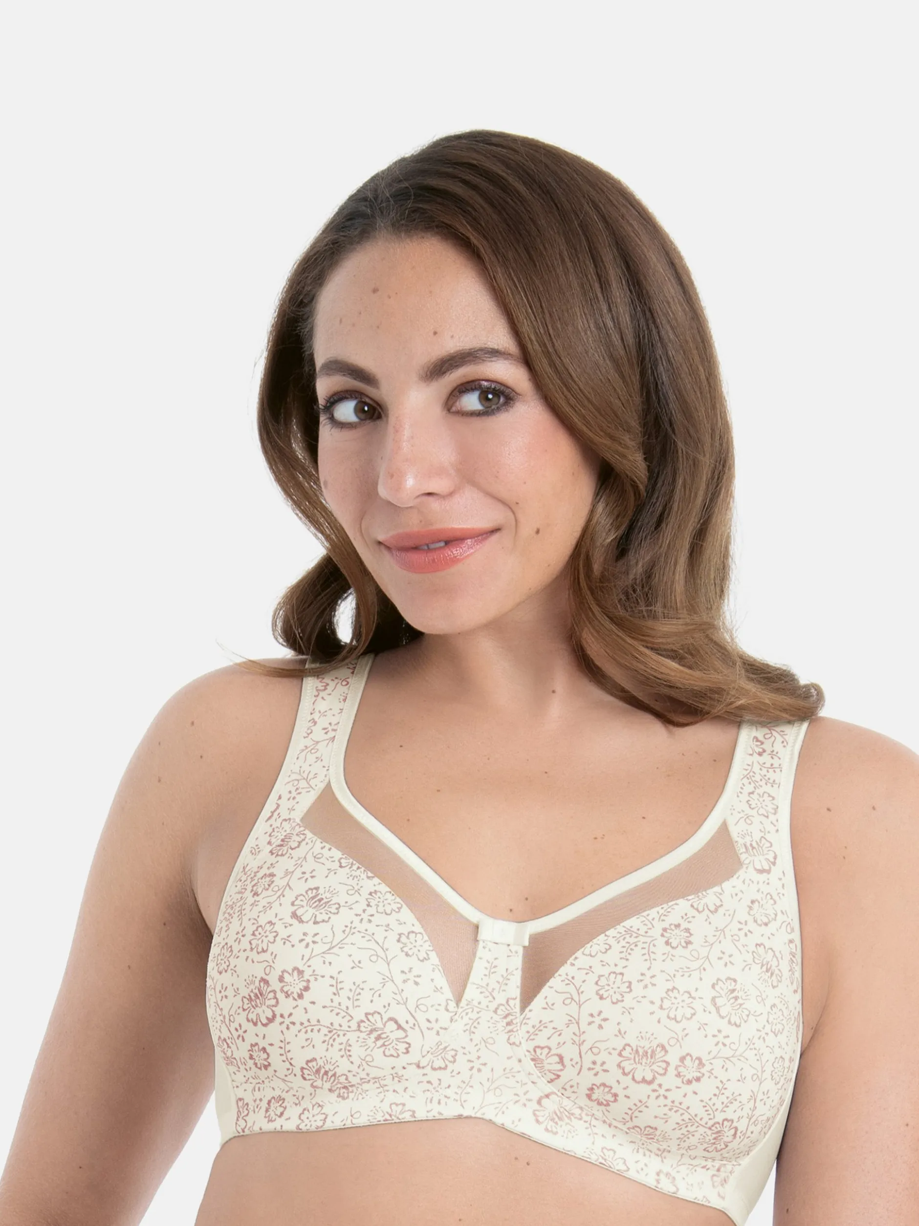 Anita Damen Komfort BH ohne Bügel - Clara Art in ecru weiß