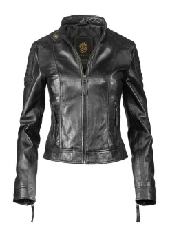Apple of Eden Damen Lederjacke - AOE-101 in schwarz