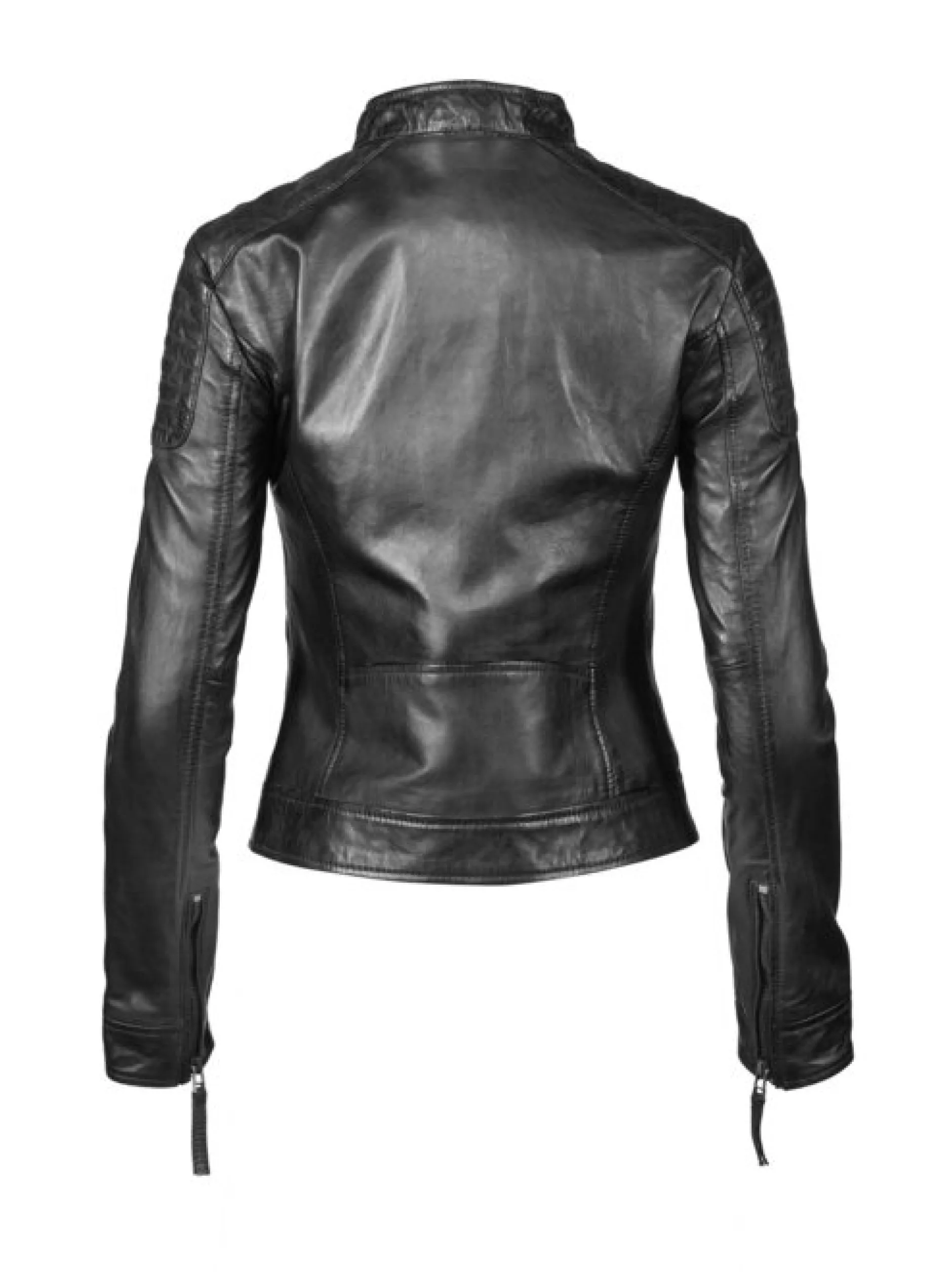 Apple of Eden Damen Lederjacke - AOE-101 in schwarz