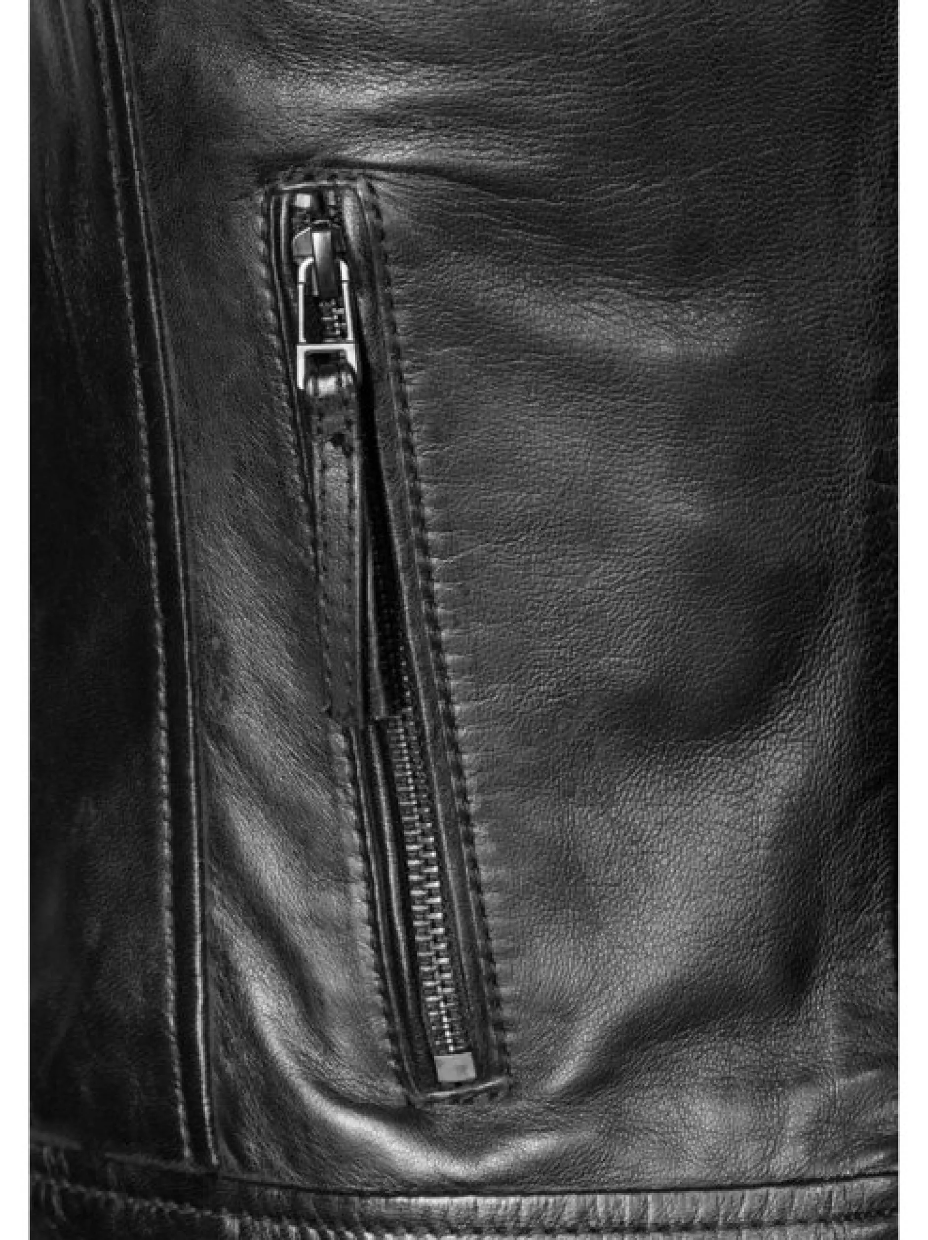 Apple of Eden Damen Lederjacke - AOE-101 in schwarz