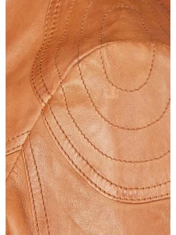 Apple of Eden Damen Lederjacke - 142 in cognac