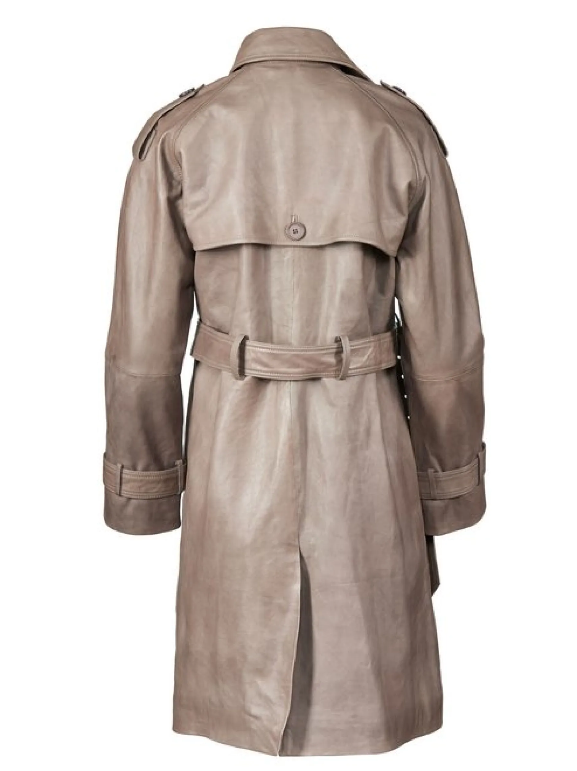 Apple of Eden Damen Ledermantel AOE-145 in taupe