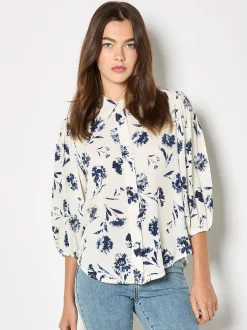 Apricot Damen Bluse in beige ecru - Ärmel: 3/4 Arm