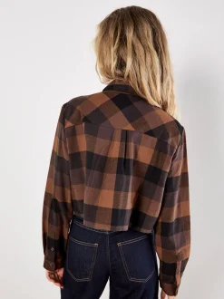 Apricot Damen Bluse in braun - Ärmel: langarm