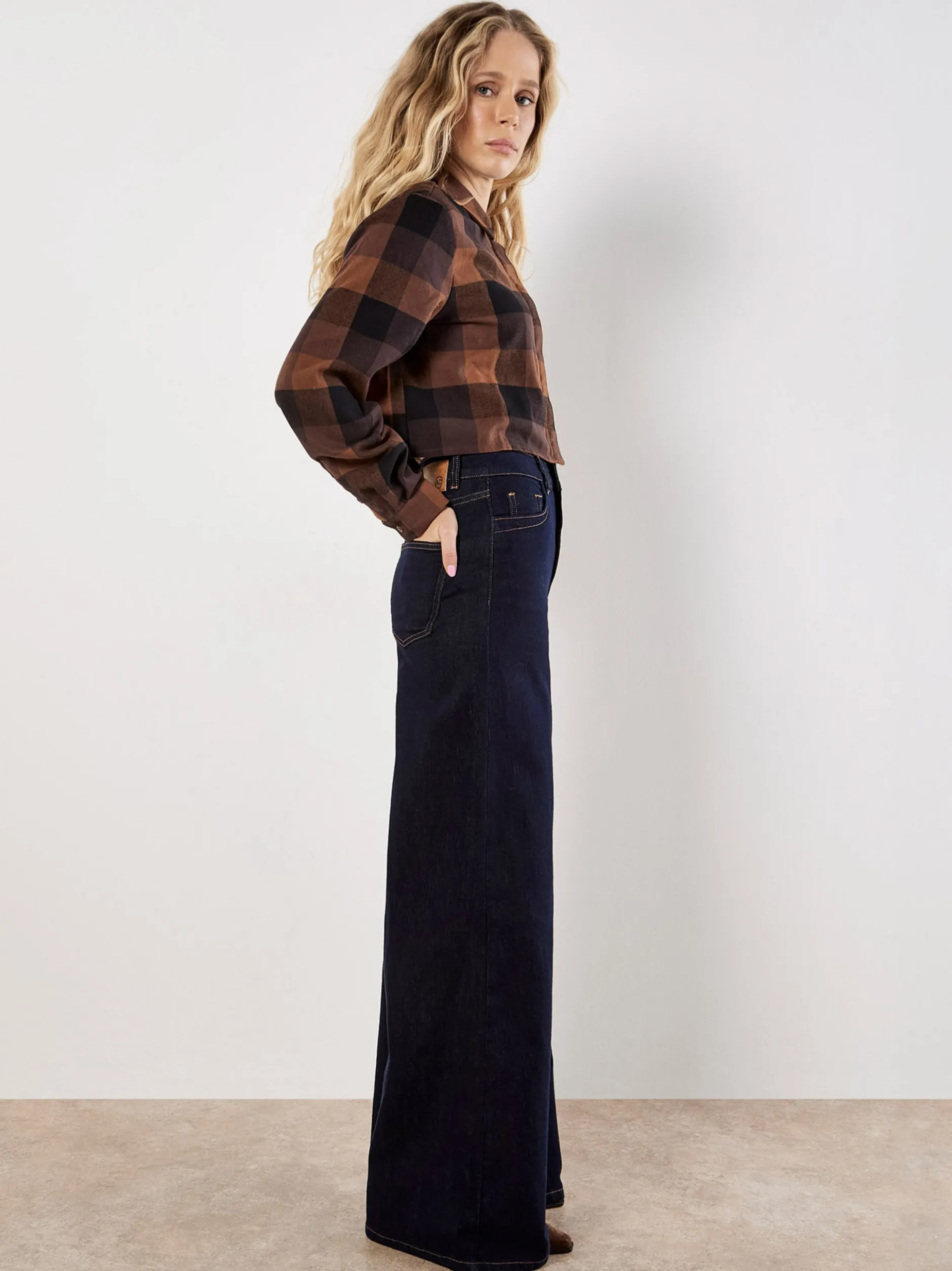 Apricot Damen Bluse in braun - Ärmel: langarm