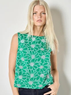Apricot Damen Bluse in grün - Ausschnitt: Rundhals