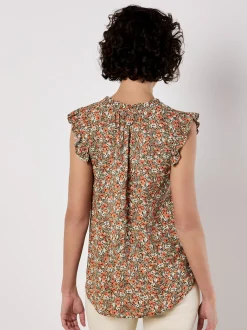 Apricot Damen Bluse in mehrfarbig - Ärmel: extra kurz