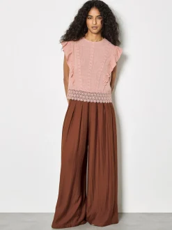 Apricot Damen Bluse in rosa pink - Ausschnitt: Rundhals