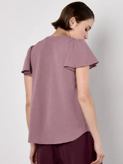 Apricot Damen Bluse in rosa pink - Ärmel: kurzarm