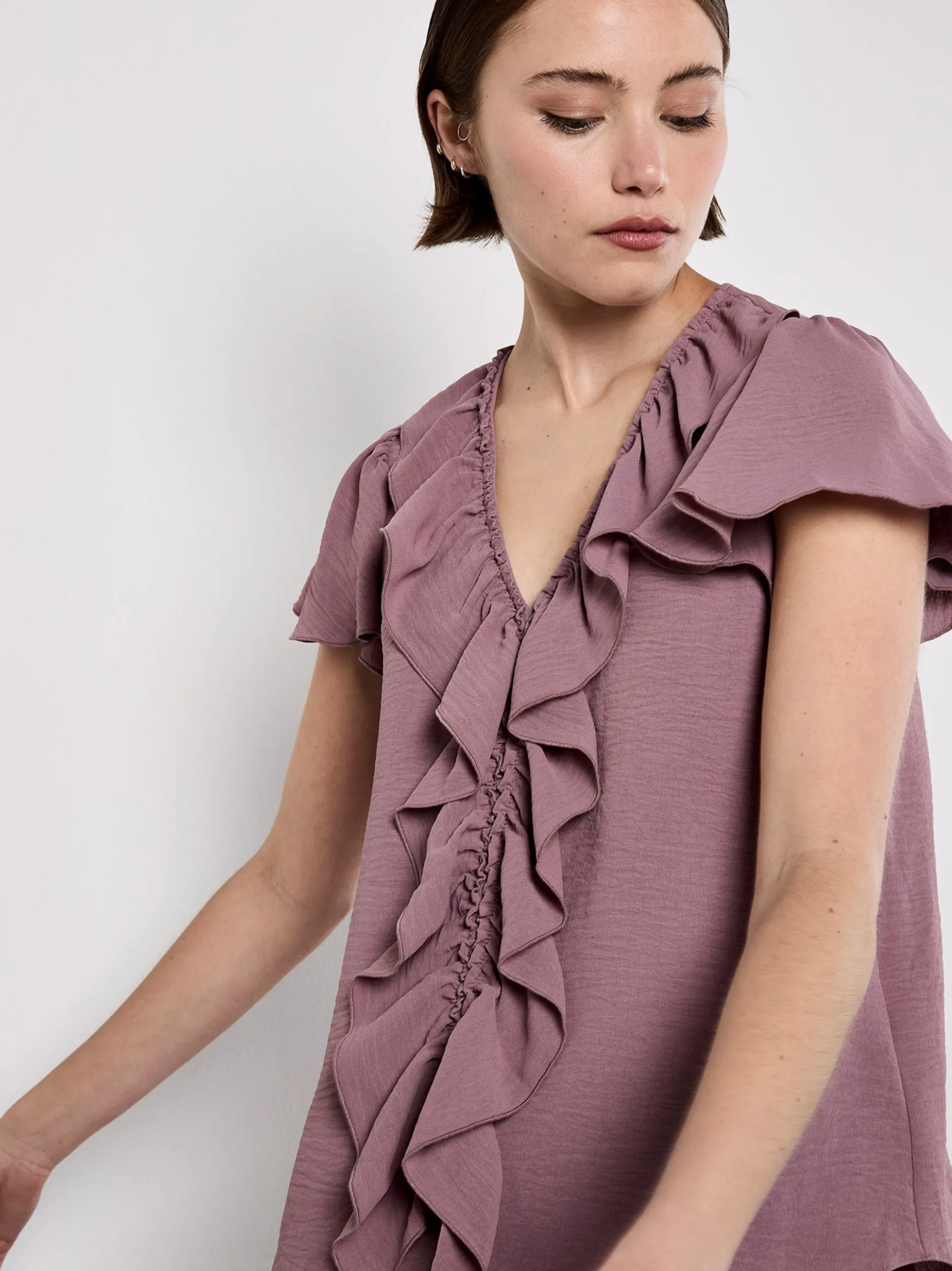 Apricot Damen Bluse in rosa pink - Ärmel: kurzarm