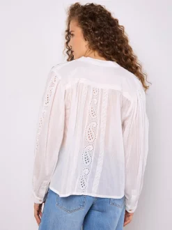 Apricot Damen Bluse in weiß - Ärmel: langarm