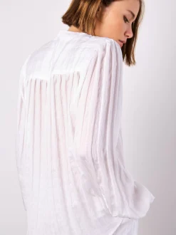 Apricot Damen Bluse in weiß - Ärmel: langarm
