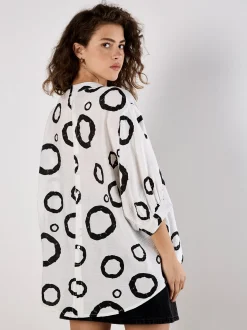 Apricot Damen Bluse in weiß - Ärmel: Halbarm