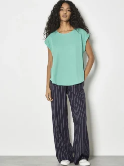 Apricot Damen Blusenshirt in türkis - Ärmel: kurzarm