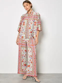 Apricot Damen Hemdbluse in mehrfarbig - Ärmel: Halbarm