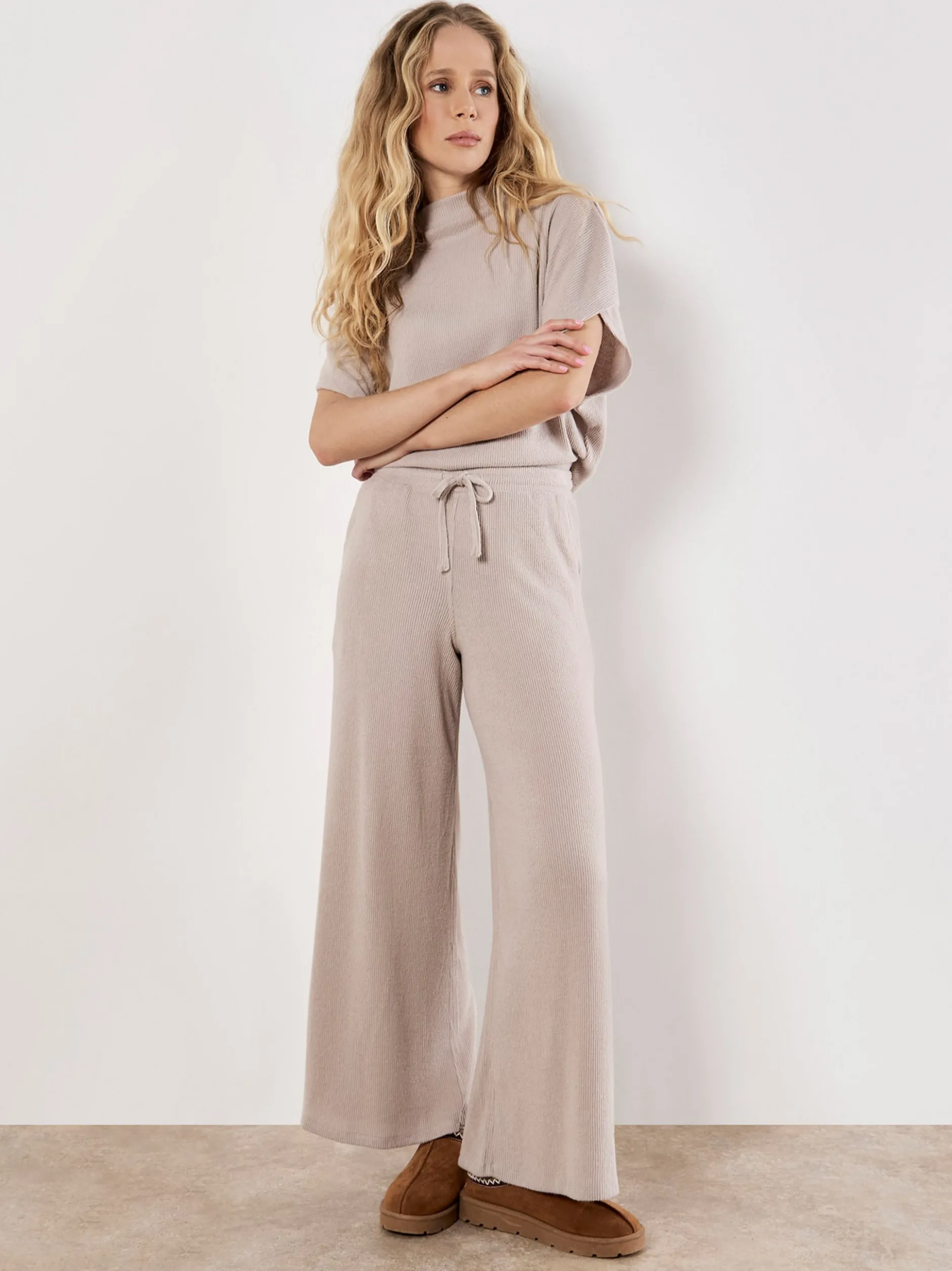 Apricot Damen Hose in beige - Länge: lang