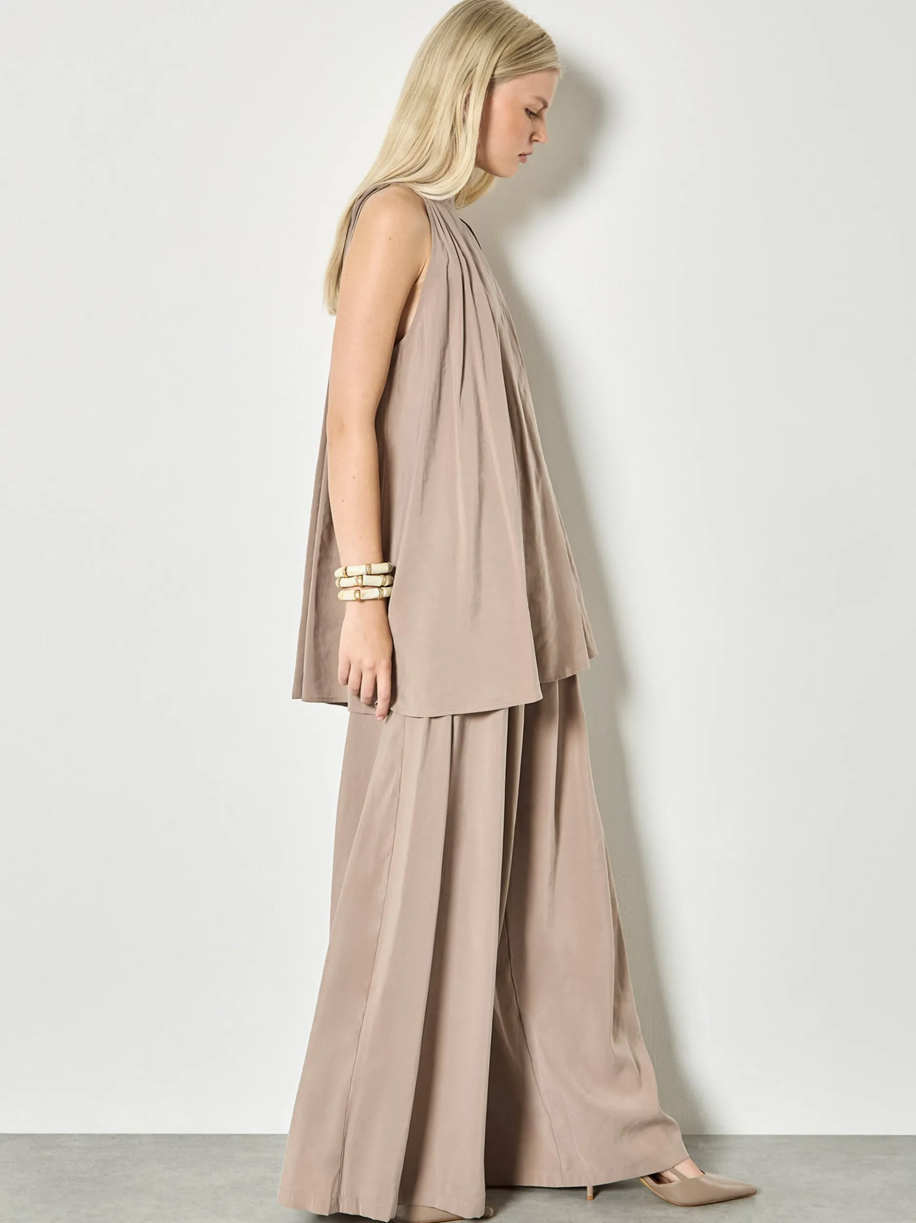 Apricot Damen Hose in beige - Länge: lang