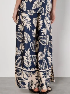 Apricot Damen Hose in blau beige - Länge: lang
