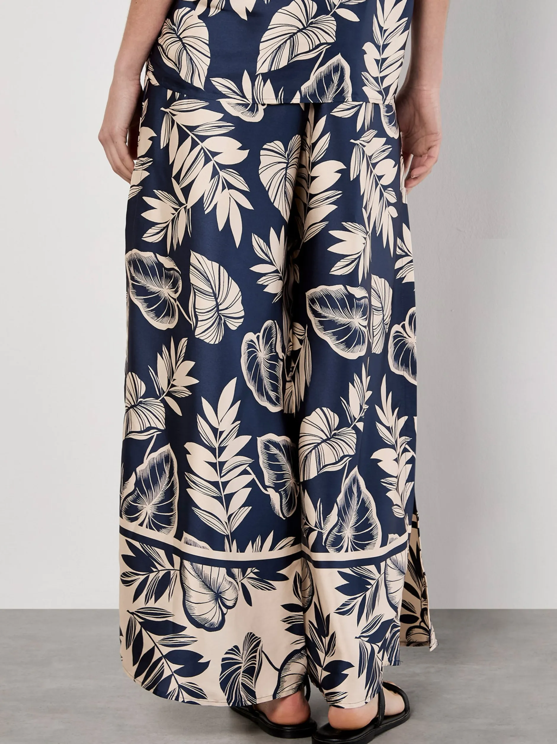 Apricot Damen Hose in blau beige - Länge: lang