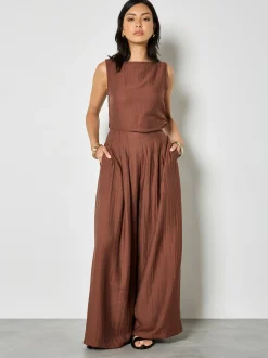 Apricot Damen Hose in braun - Länge: lang