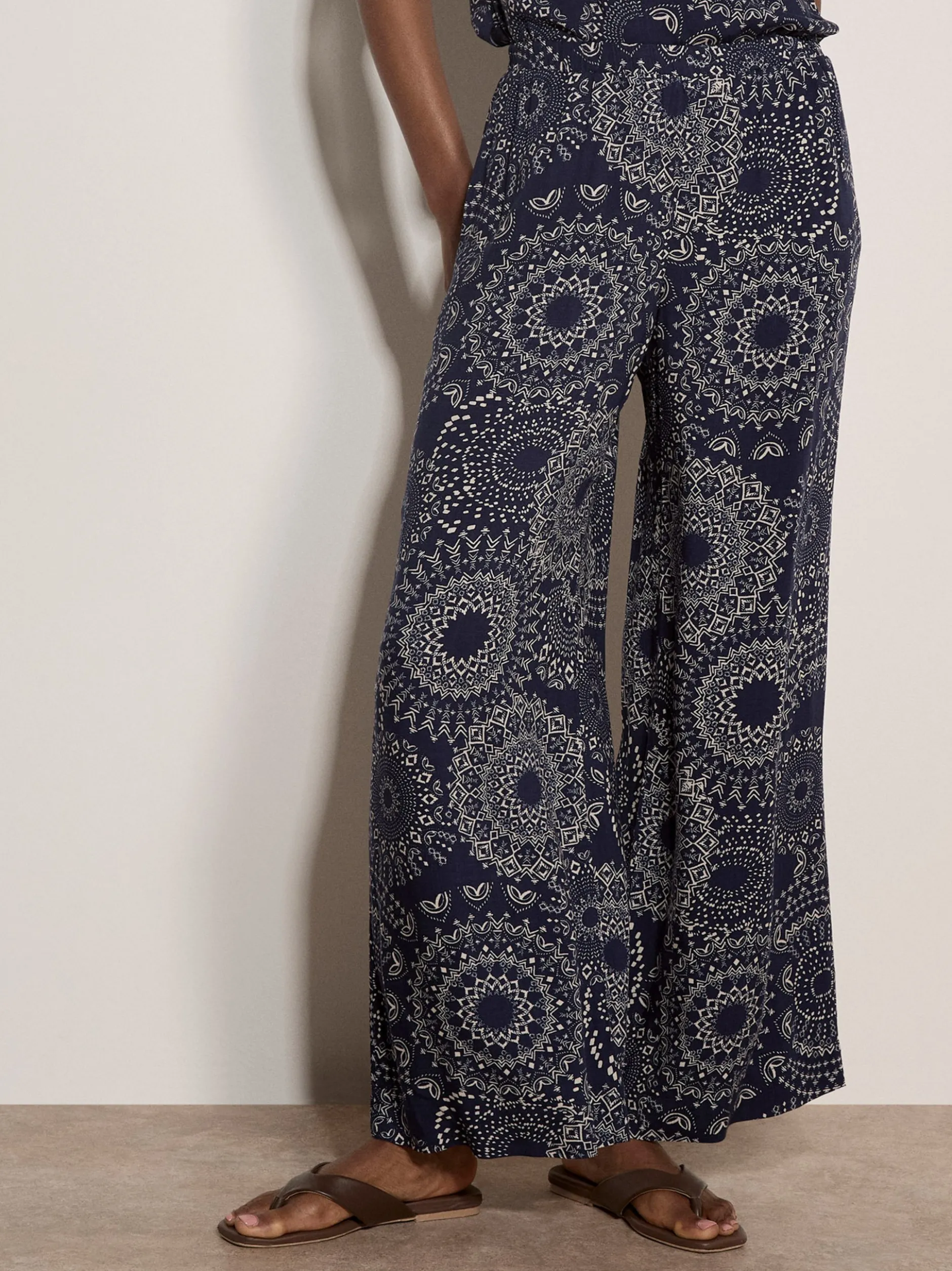 Apricot Damen Hose in marine - Länge: lang